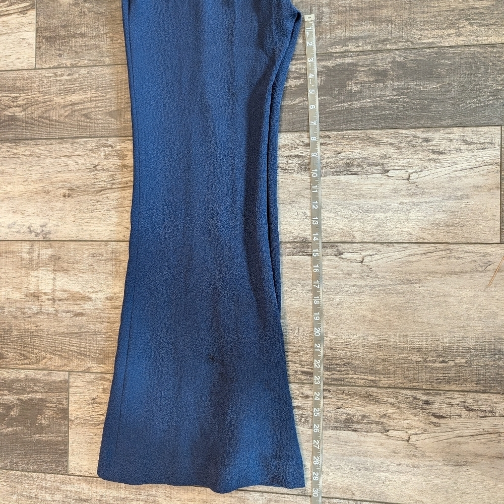 Derek Lam 10 Crosby  Navy Flared Jumpsuit Size 6 - Picture 9 of 9